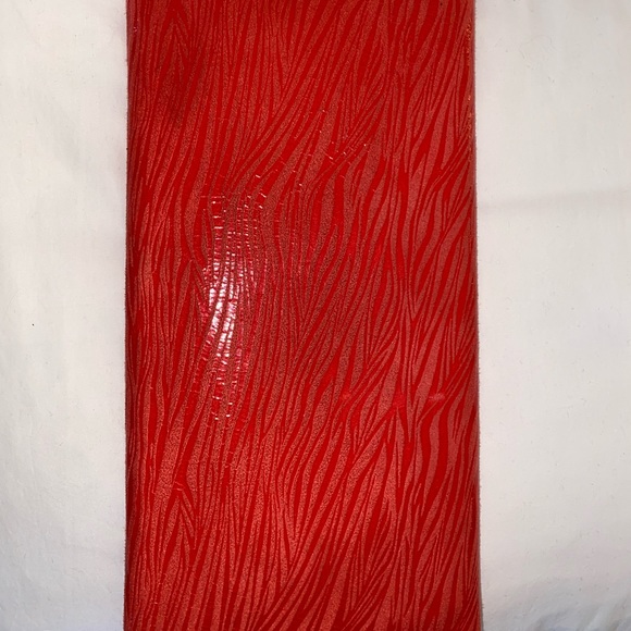 Carlos Falchi Zebra Print Clutch in Coral - Picture 7 of 12